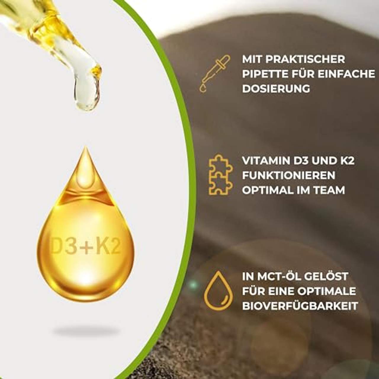 alphavitalis Vitamin D3 K2 Tropfen hochdosiert & laborgeprüft