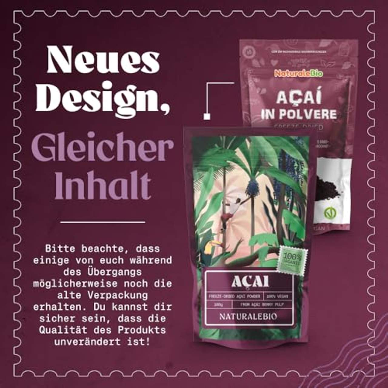 Açaí Beeren Pulver Bio