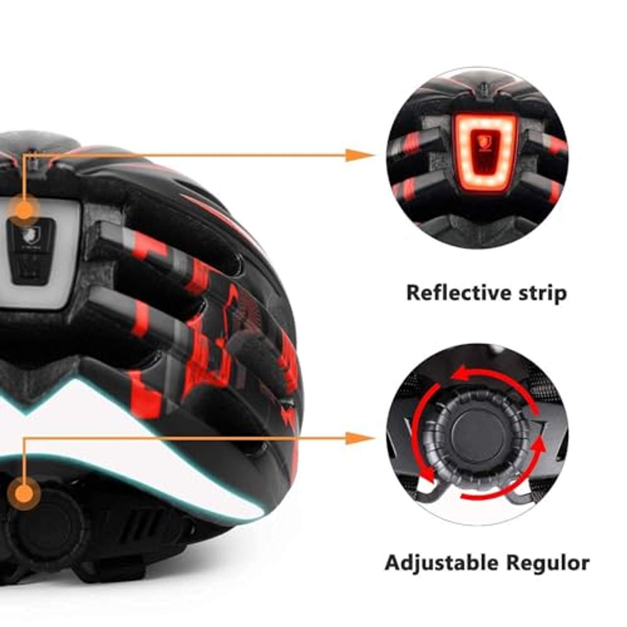 Shinmax Fahrradhelm mit Visier UV-beschützen