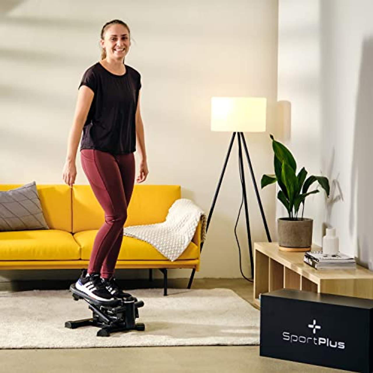 SportPlus 2-in-1 Mini-Stepper mit patentierter Umschalttechnik