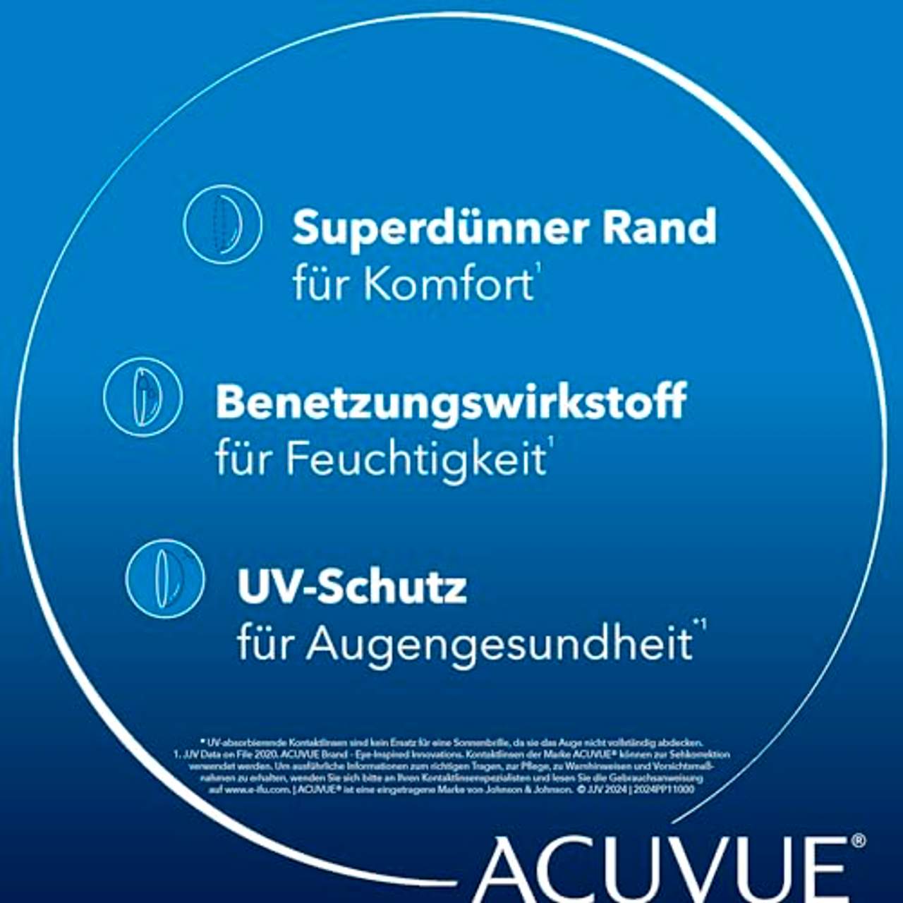 Acuvue Moist 1-Day Tageslinsen, weich