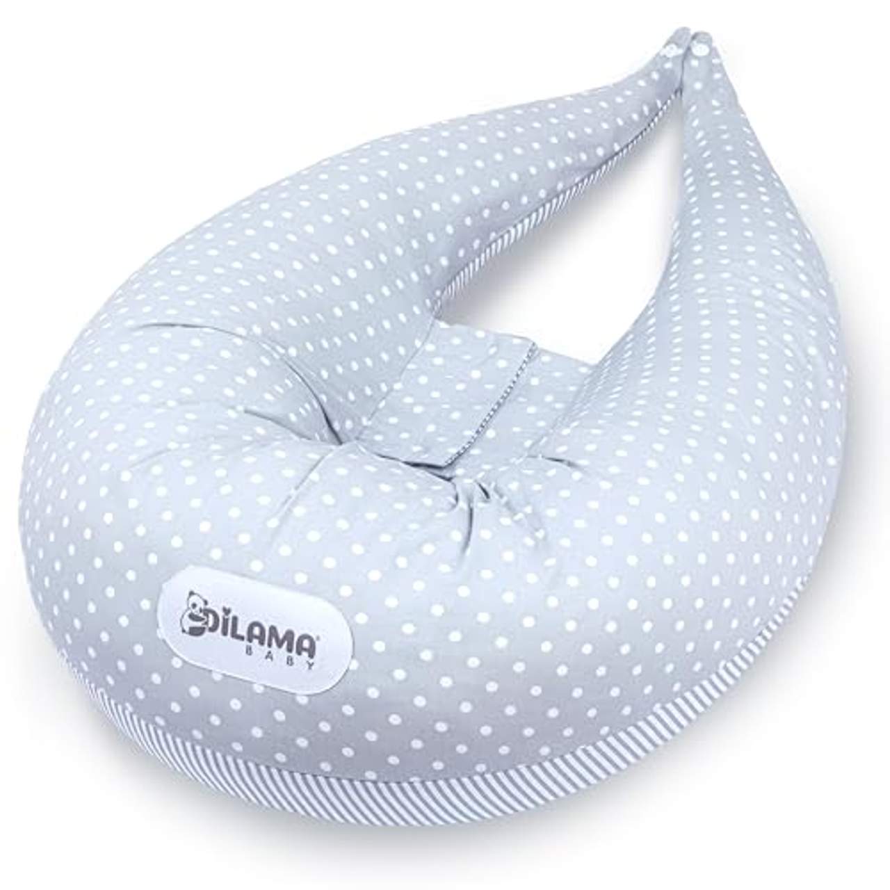 Dilamababy Schwangerschaftskissen mit Memory Foam Floken und Faserbällchen
