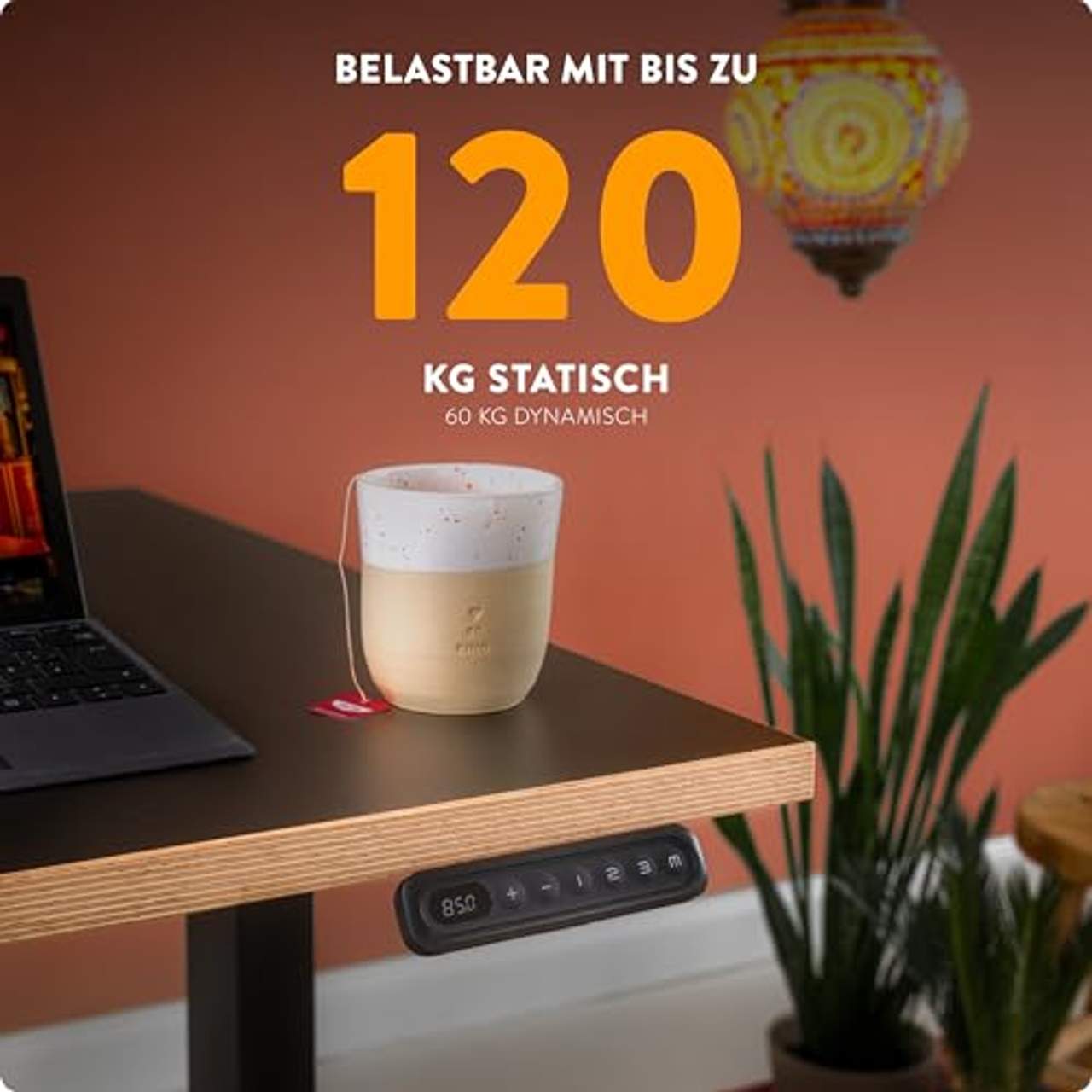 boho office höhenverstellbarer Schreibtisch 