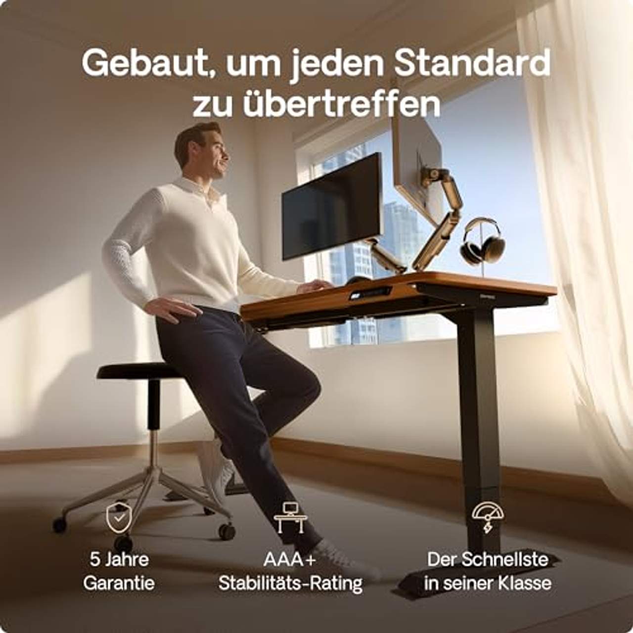 Desktronic Höhenverstellbarer Schreibtisch