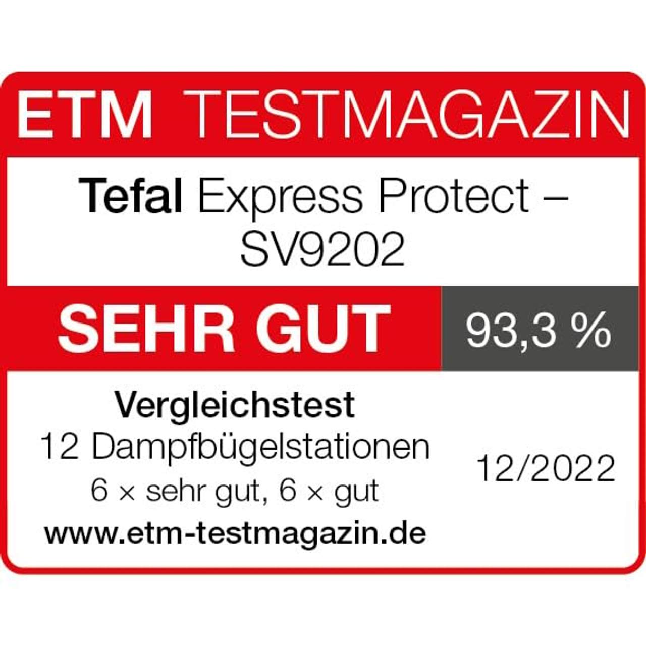 Tefal Dampfbügelstation Express Protect SV9202