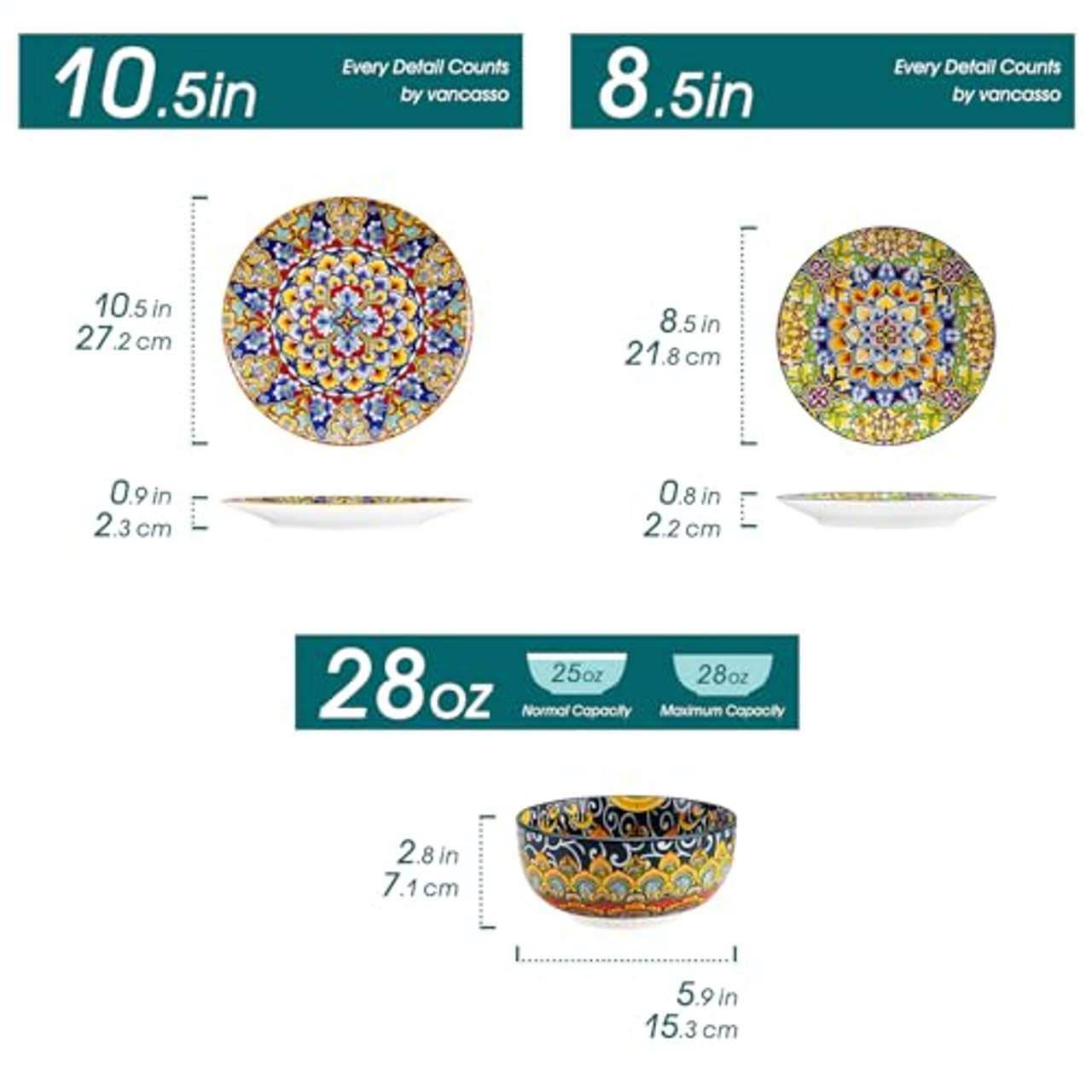 vancasso 12-teiliges Geschirr set