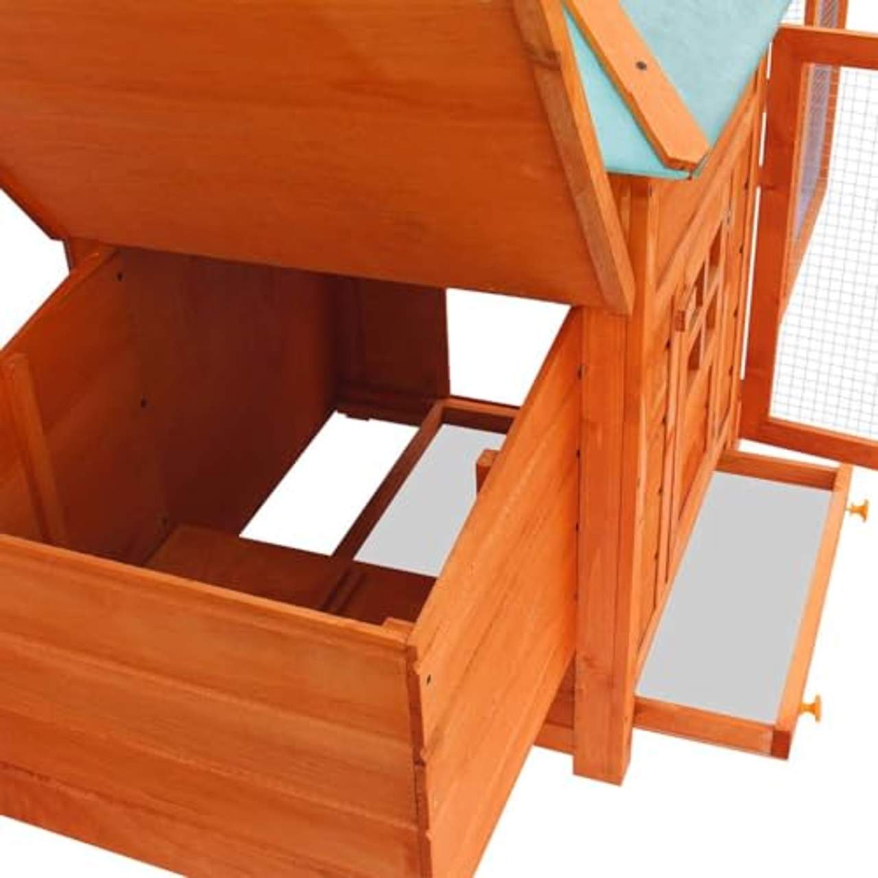 vidaXL Hühnervoliere Holz Hühnerstall Hühnerhaus Entenstall Geflügelstall