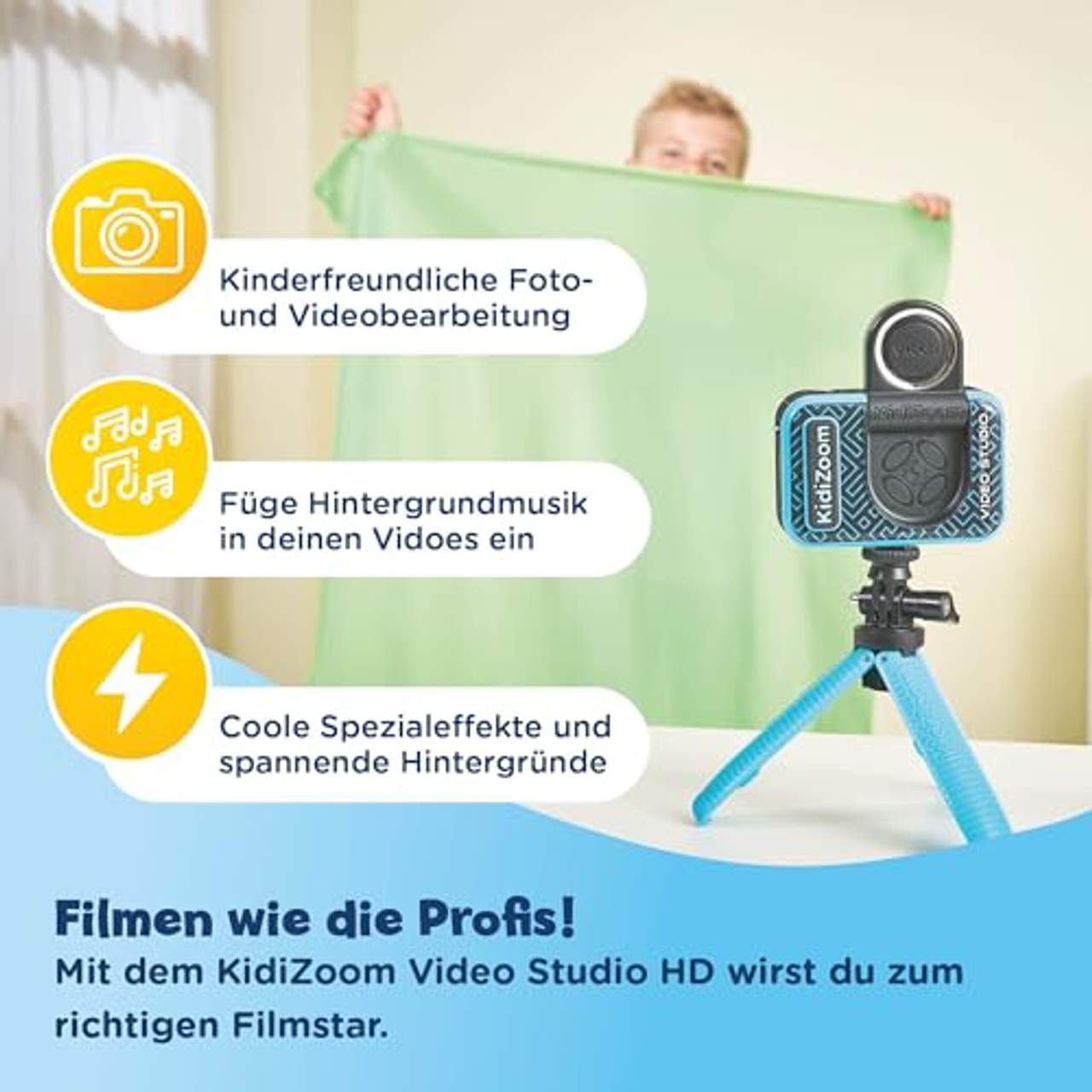 Vtech 80-531884 KidiZoom Video Studio HD Kinderkamera