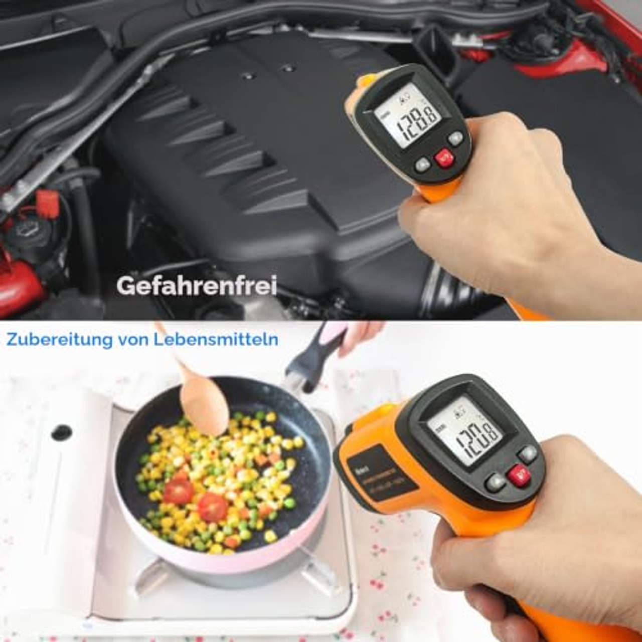 Helect Digitale Laser Infrarot Thermometer Pyrometer