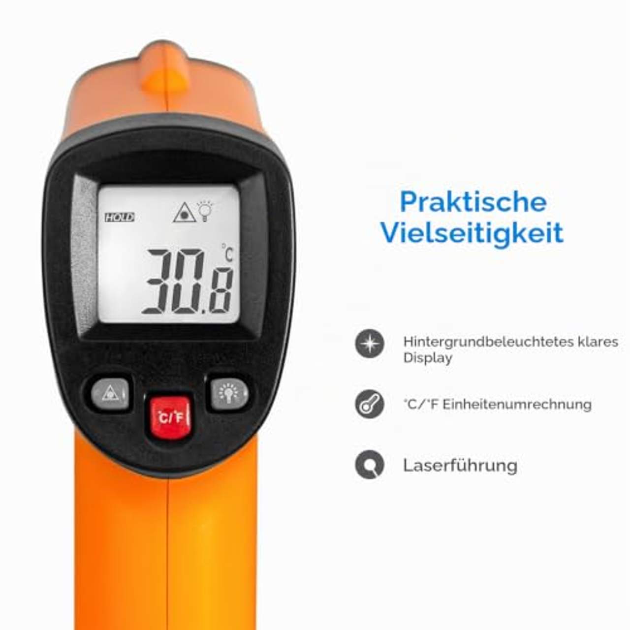 Helect Digitale Laser Infrarot Thermometer Pyrometer