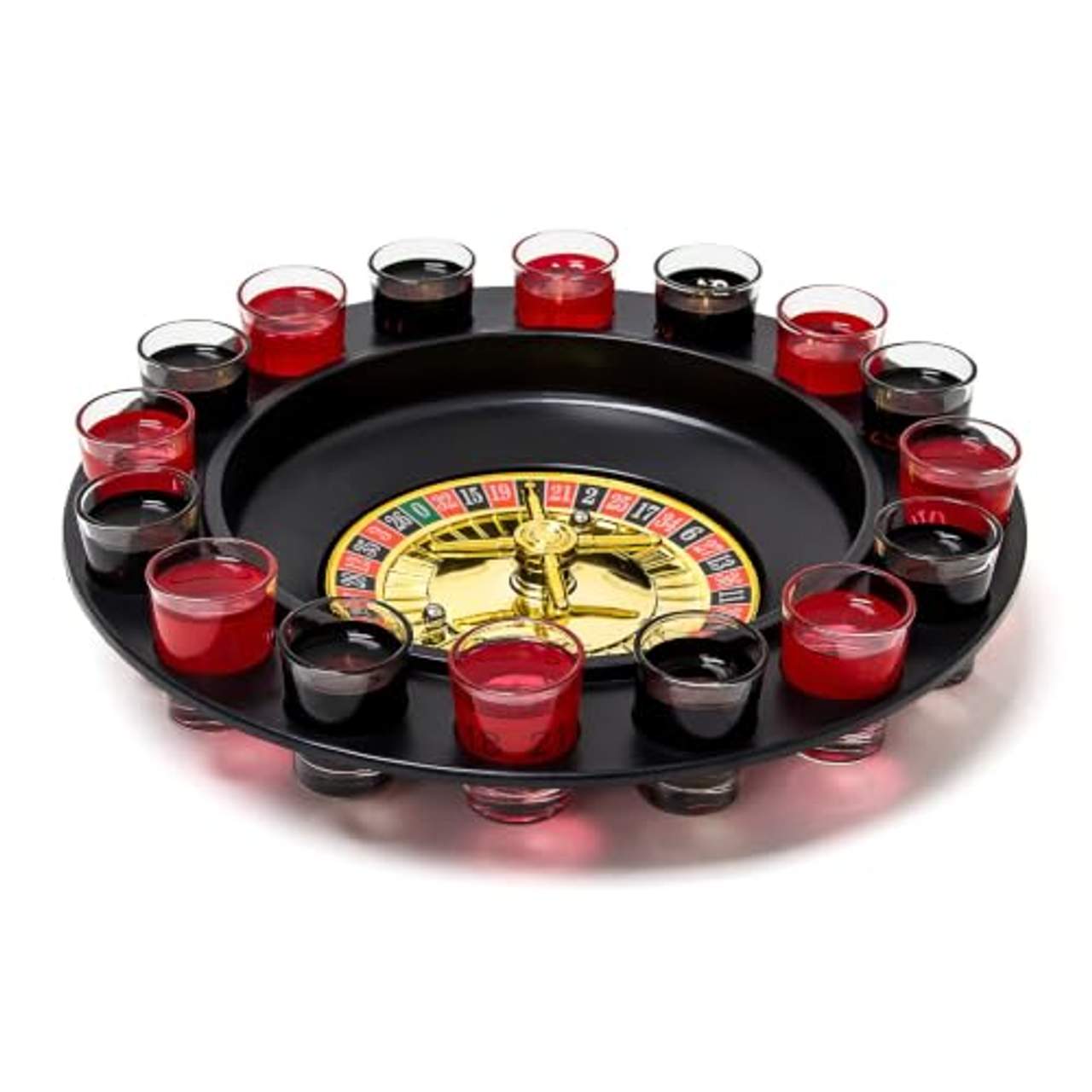 Relaxdays Roulette Trinkspiel Partyspiel