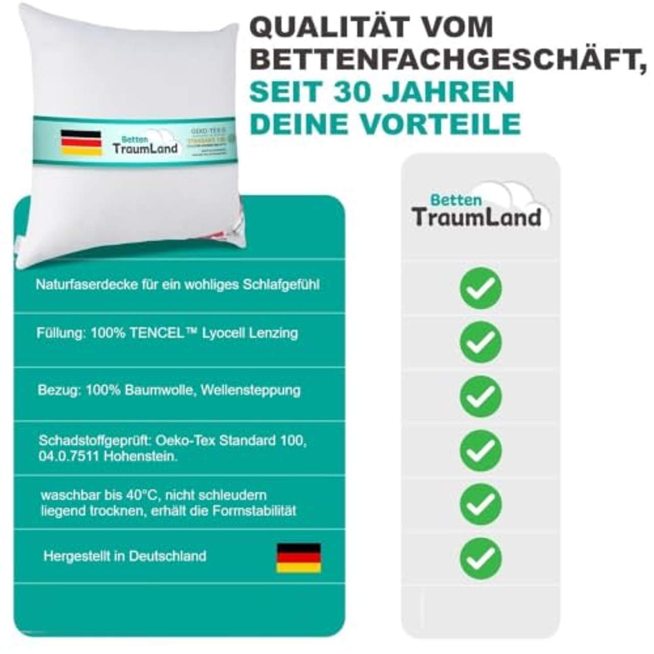 betten-traum-land Sommerhit% Sommerdecke Super Leicht 100% Natur Lyocell