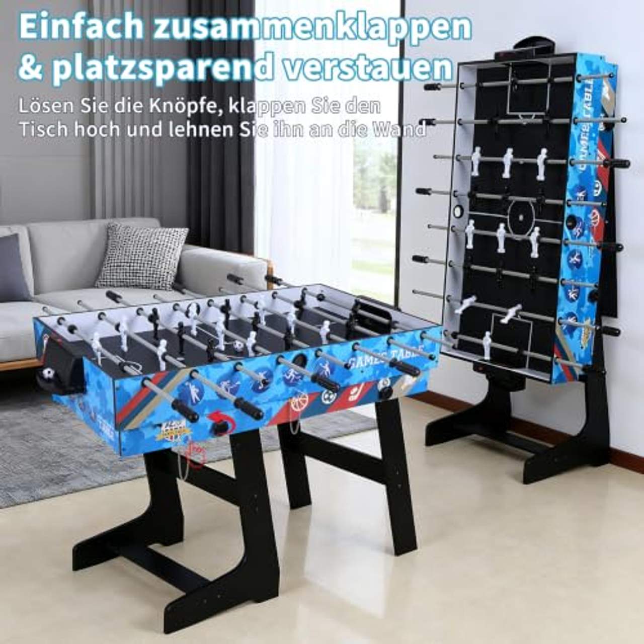 hlc 5 in 1 multifunknierte Tischspiel Tischfußball