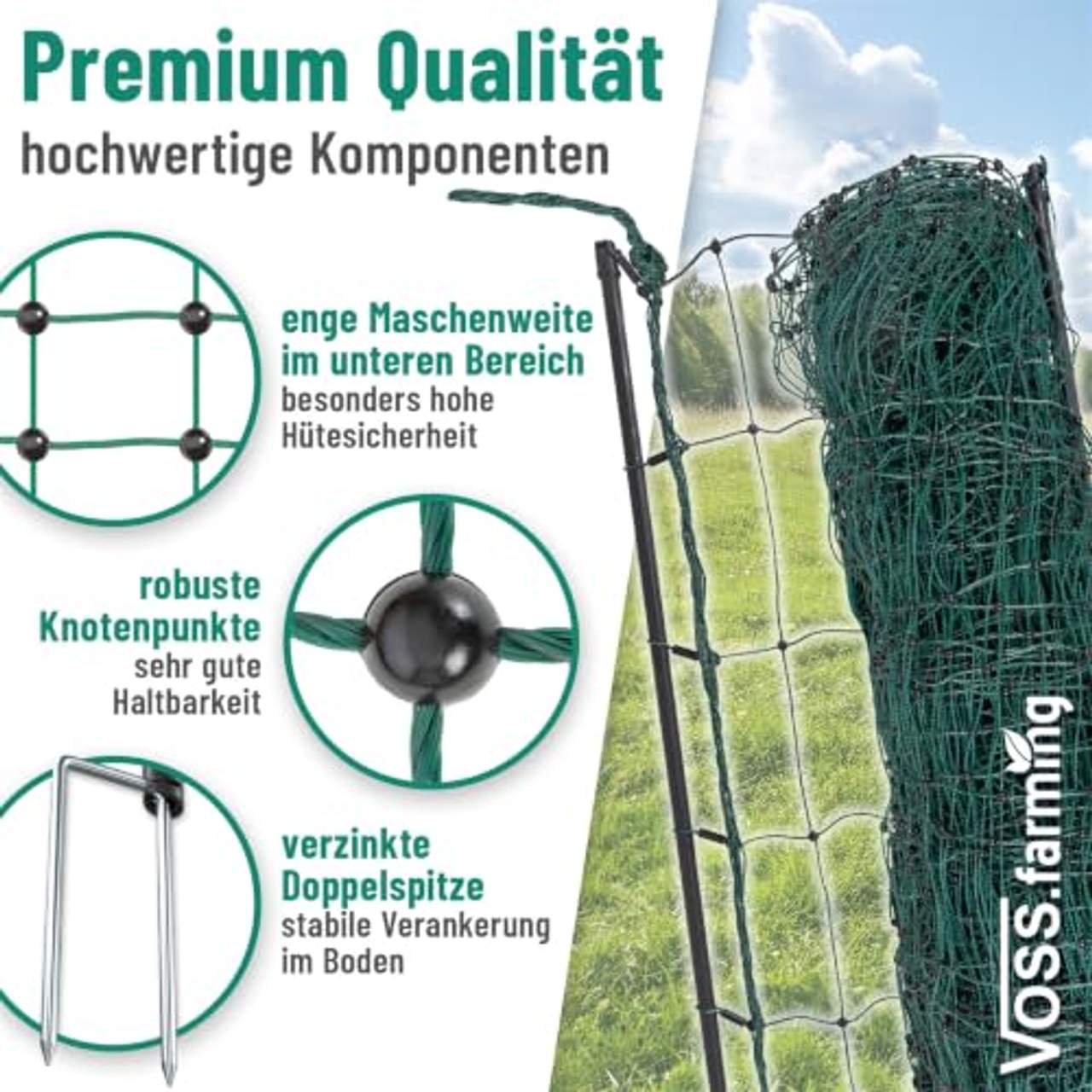 VOSS.farming Geflügelnetz 112cm farmNET 25m