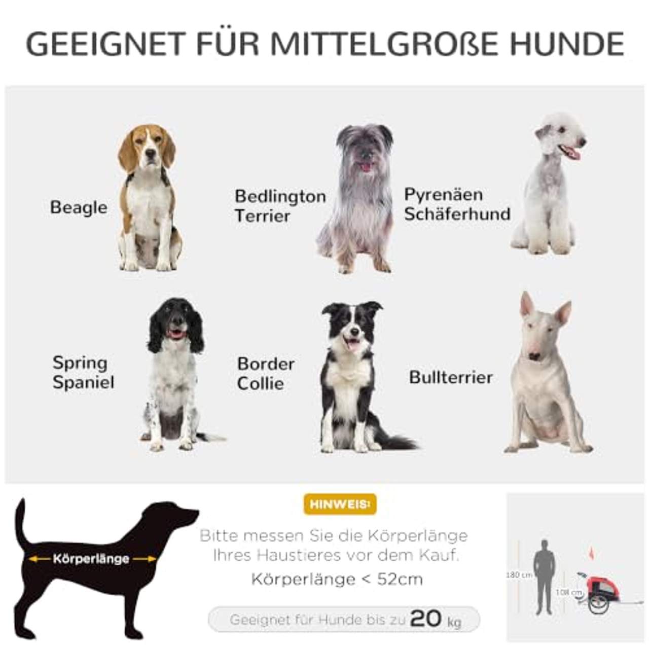 Pawhut Hundeanhänger