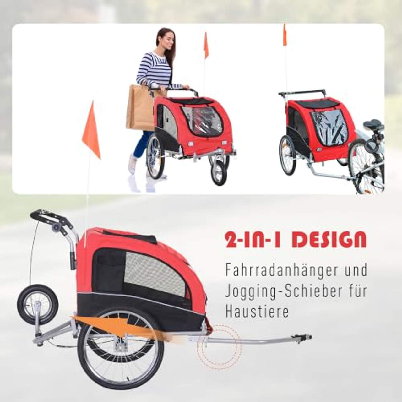 Pawhut Hundeanhänger
