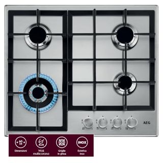 AEG HGB64400SM Slim Line Gaskochfeld