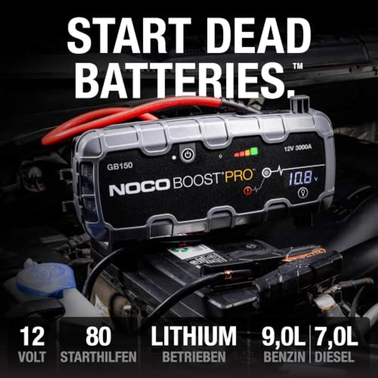 NOCO Boost Pro GB150 3000A 12V UltraSafe Starthilfe Powerbank