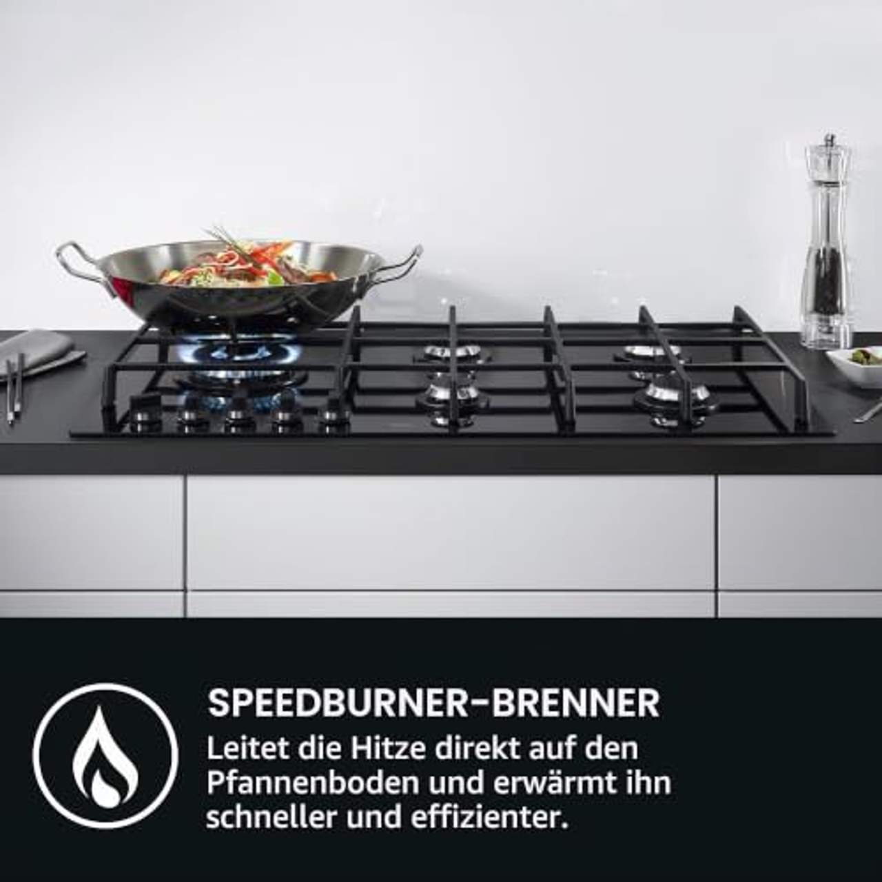 AEG HGB64400SM Slim Line Gaskochfeld