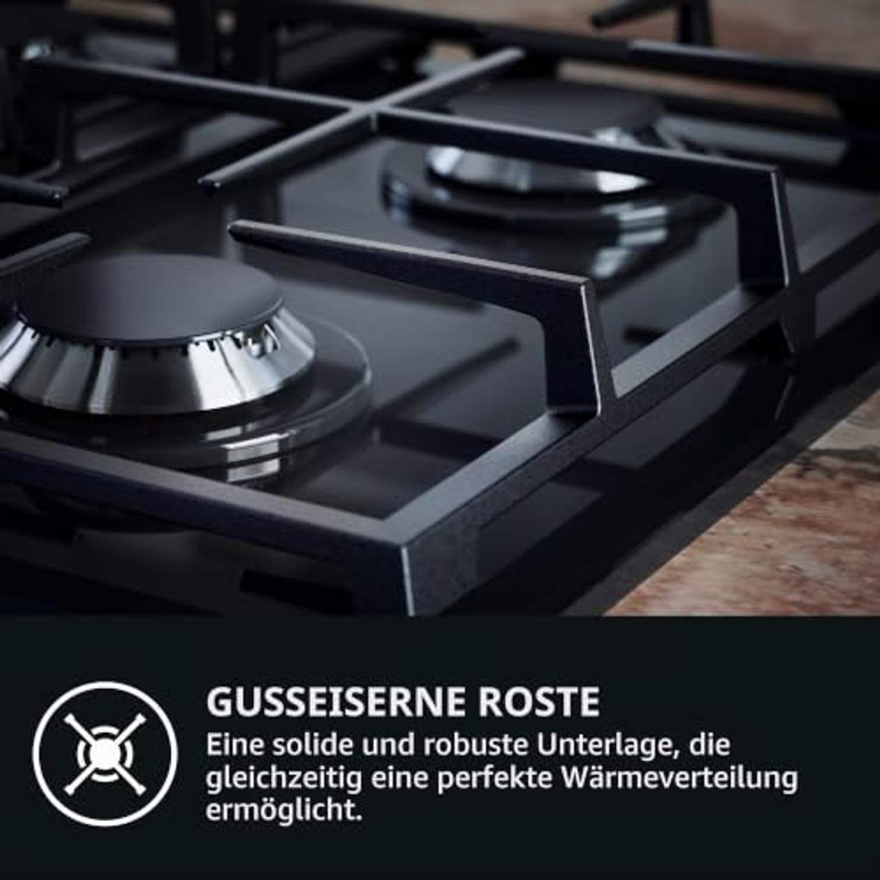 AEG HGB64400SM Slim Line Gaskochfeld