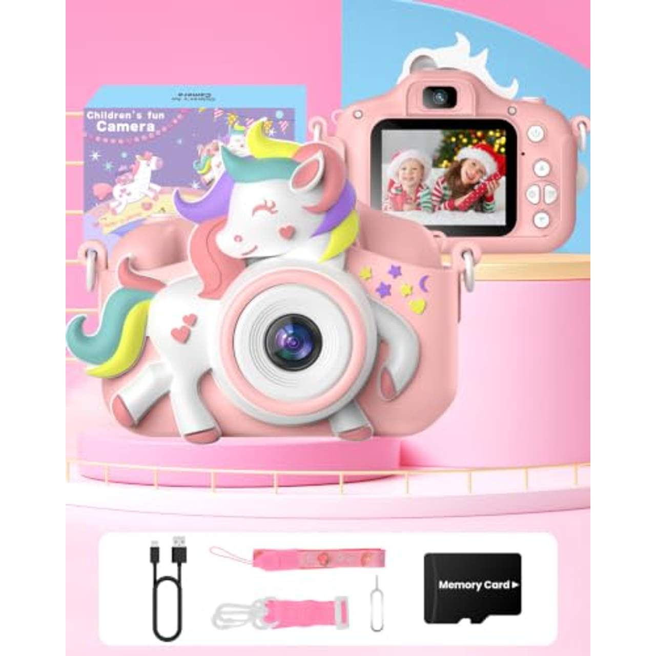 Gofunly Kinderkamera Gofunly Kinder Kamera 1080P 2,0-Zoll-Bildschirm Kamera