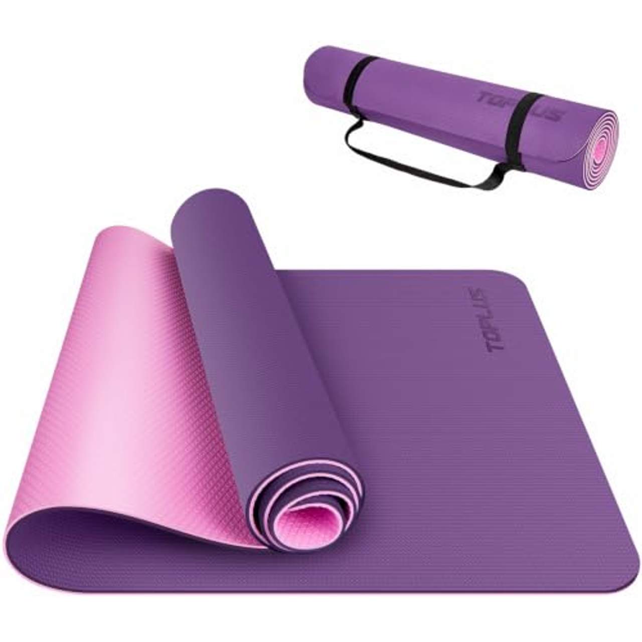 TOPLUS Gymnastikmatte Yogamatte Yogamatte Gepolstert & rutschfest