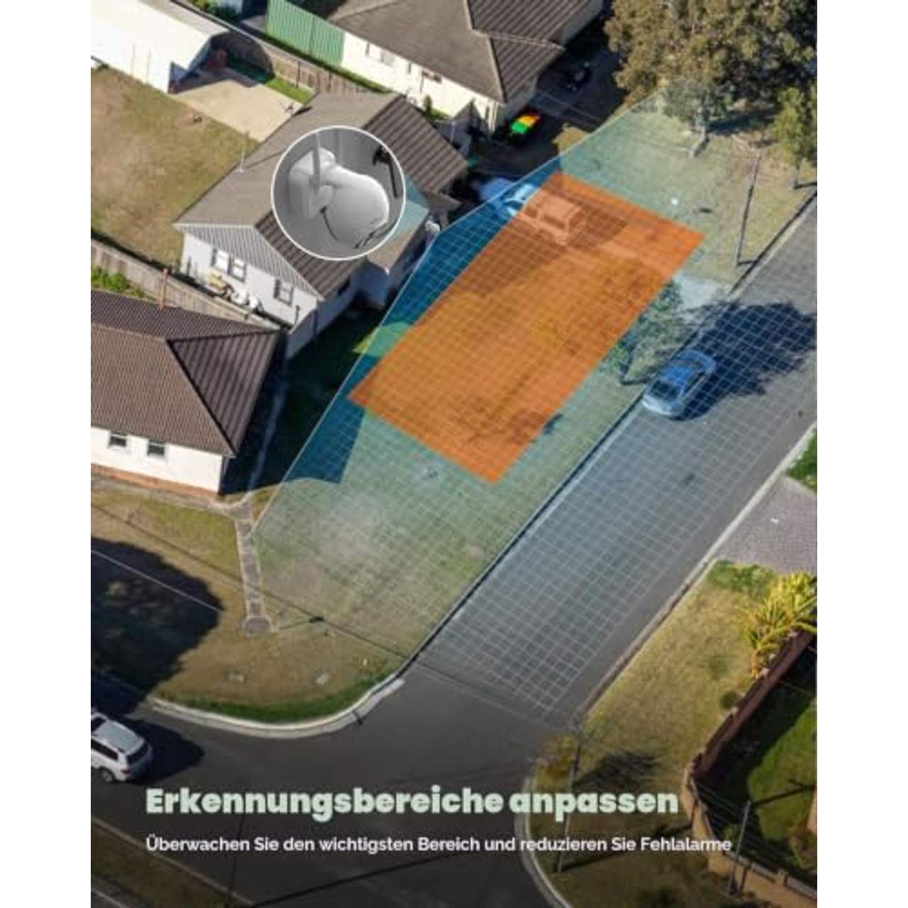 ieGeek   2K Überwachungskamera Aussen Akku, Solar