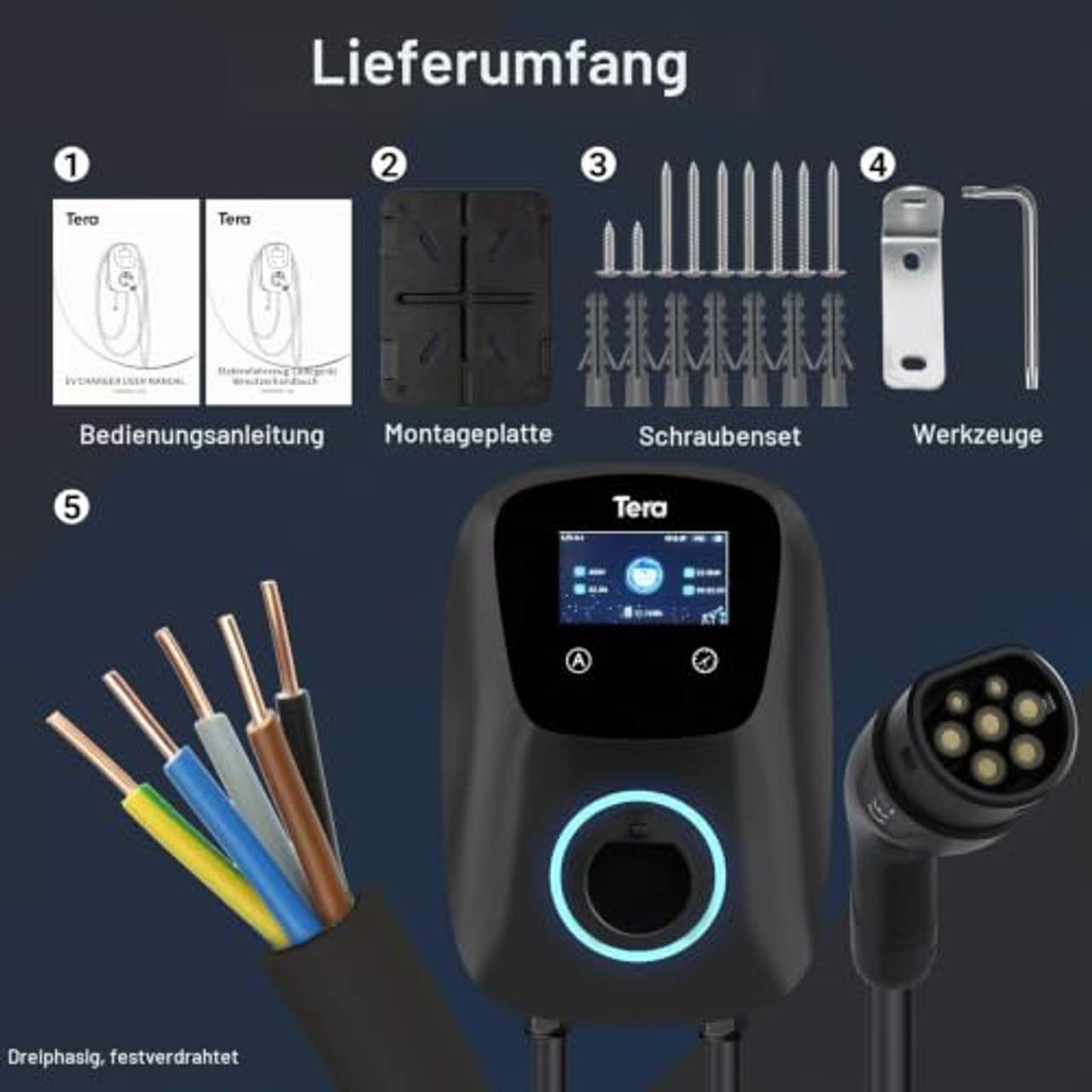 Tera EV Ladegerät Smart APP