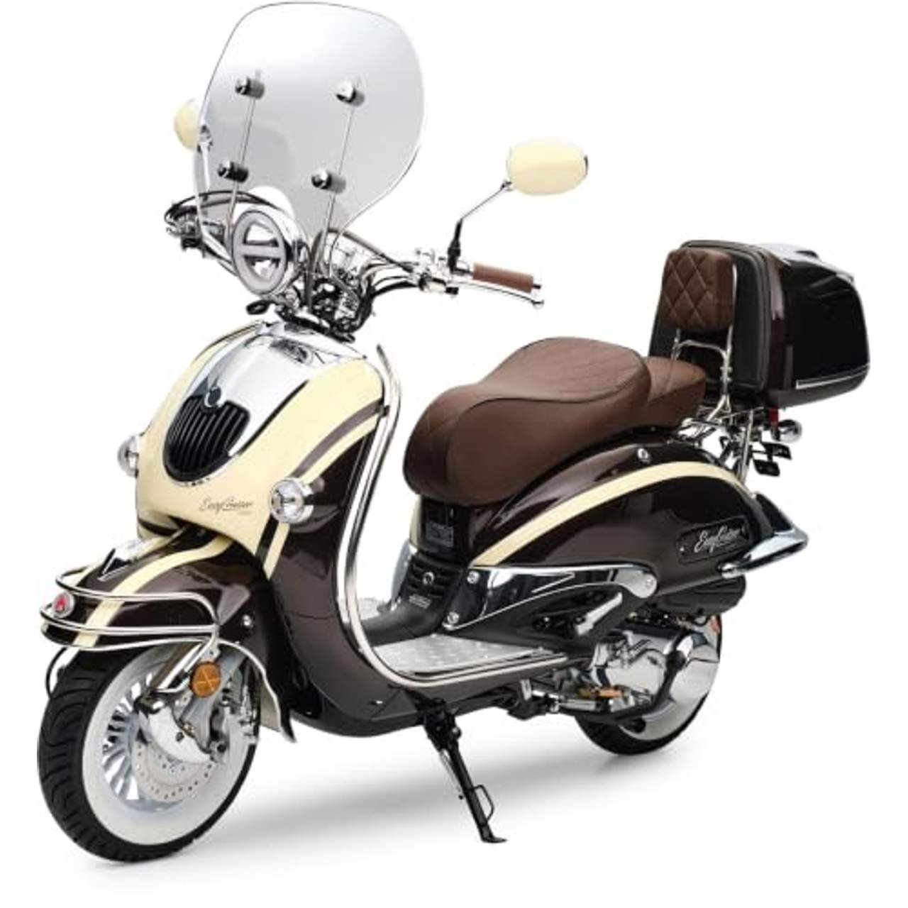 Motorroller Retro EasyCruiser Artemis Braun Beige Roller