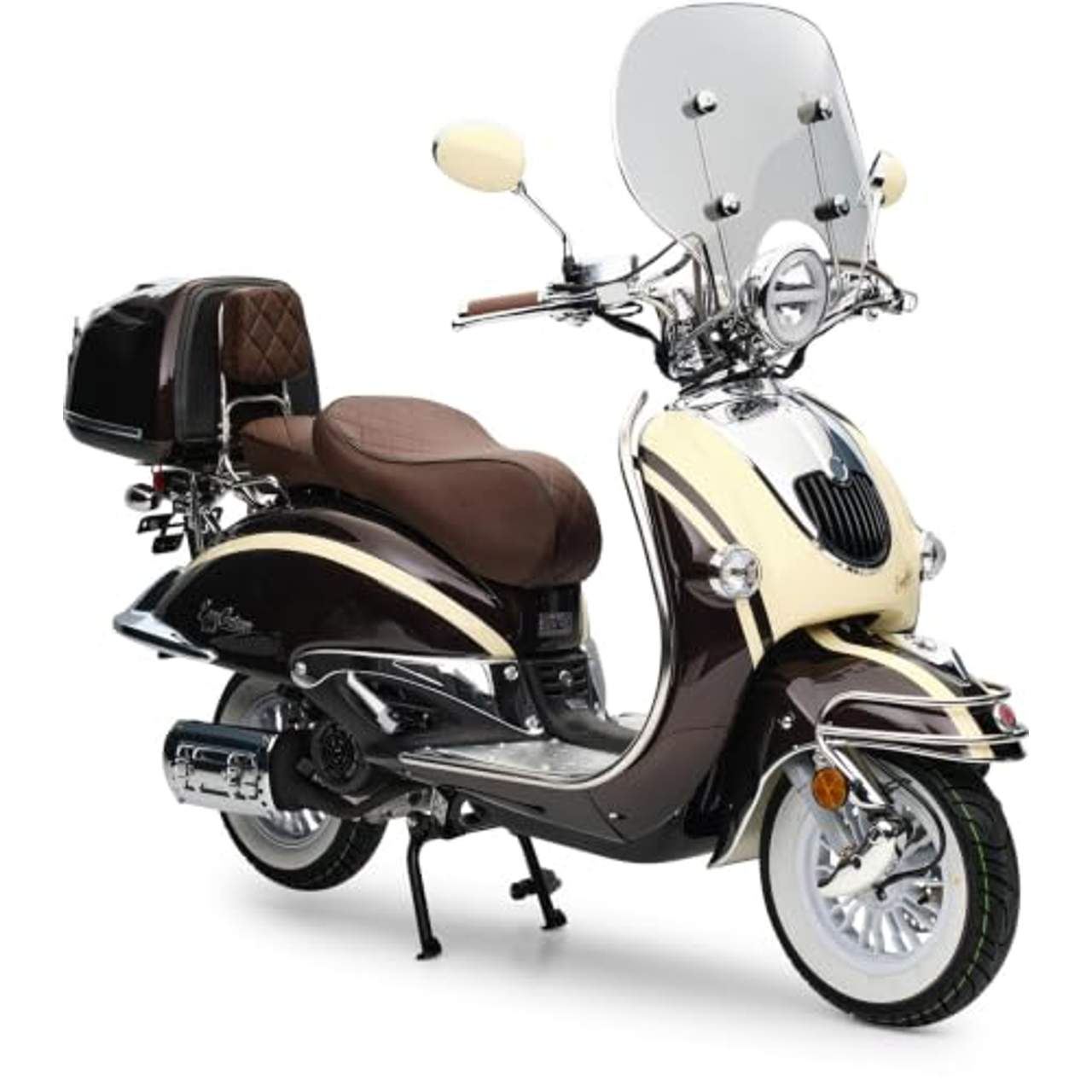 Motorroller Retro EasyCruiser Artemis Braun Beige Roller