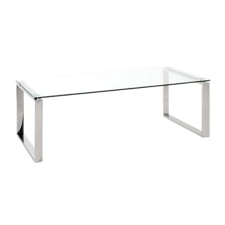 Haku Möbel Couchtisch Edelstahl 60 x 120 x 40 cm