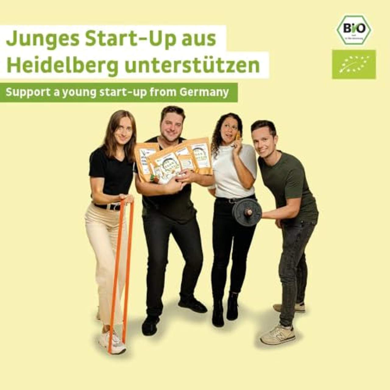 Protein-Pulver Vegan BIO Vanille ohne Soja