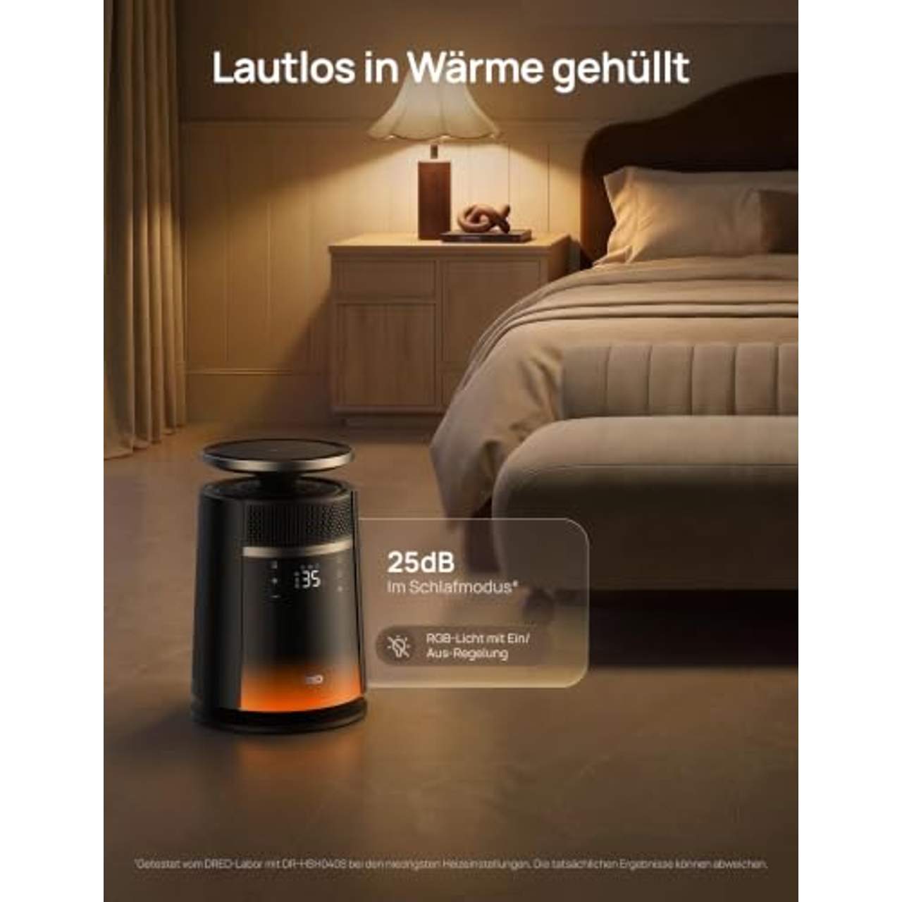 DREO Heizlüfter 360-Grad- und Direktmodi Keramik Heizlüfter