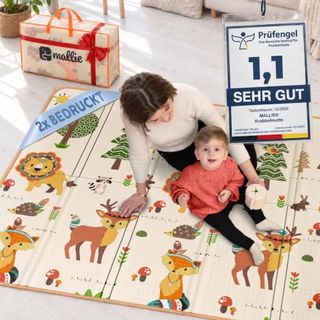 Mallie Spielmatte Baby Faltbar Schadstoffrei