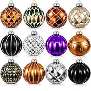 My-goodbuy24 12er Set Luxus Weihnachtskugeln Set G