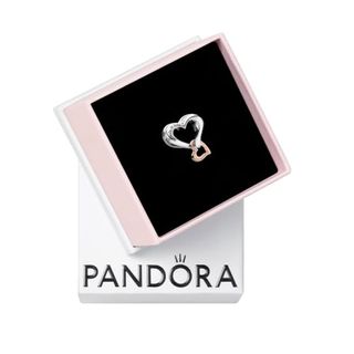 PANDORA Moments Bicolor Offen gearbeitetes Unendlichkeits-Herz Charm