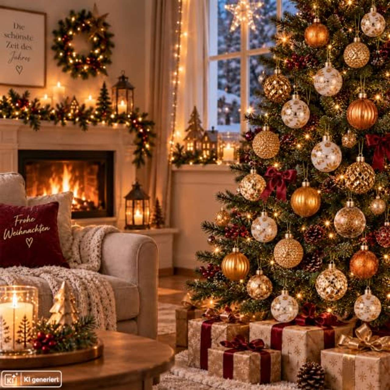 My-goodbuy24 12er Set Luxus Weihnachtskugeln Set D