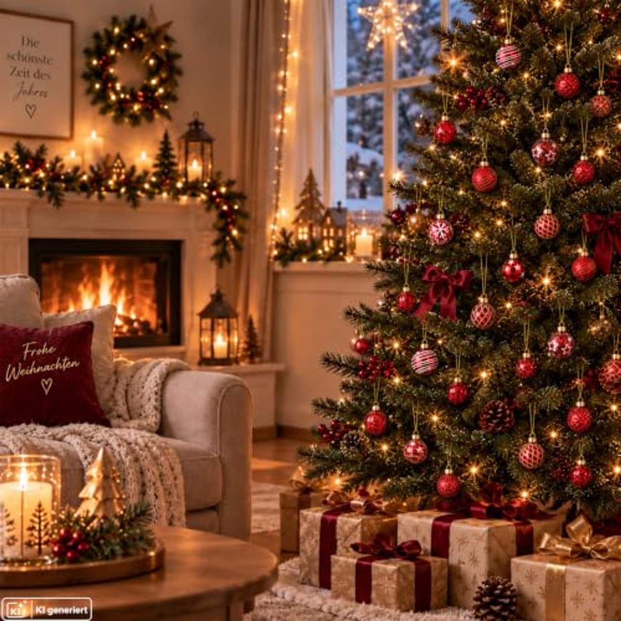 My-goodbuy24 12er Set Luxus Weihnachtskugeln Set M