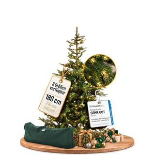 BoomDing Künstlicher Weihnachtsbaum mit Beleuchtung
