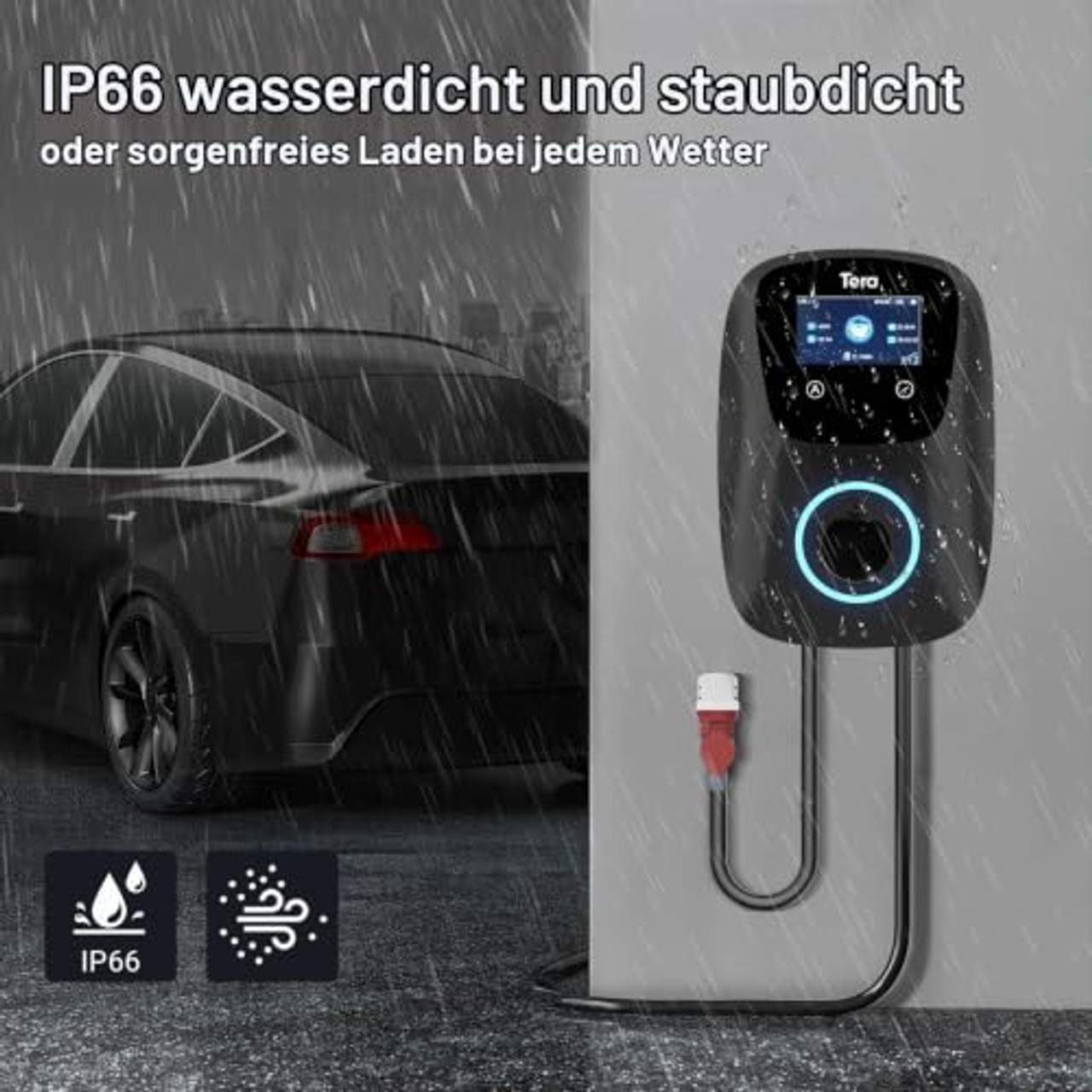 Tera EV Ladegerät Smart APP Typ 2 22kW