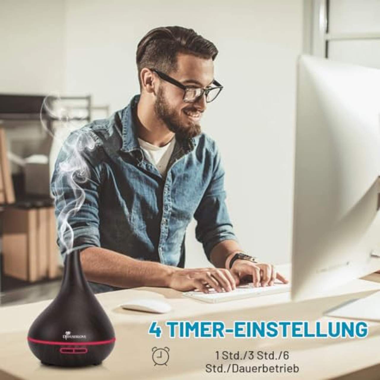 Diffuserlove 500ML diffuser Aroma diffuser Ultraschall Luftbefeuchter