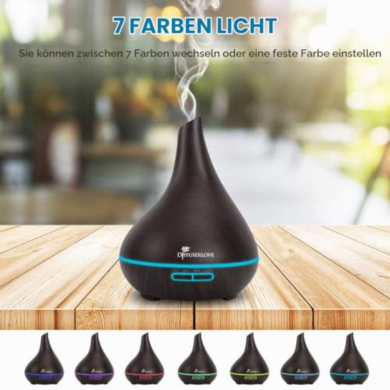 Diffuserlove 500ML diffuser Aroma diffuser Ultraschall Luftbefeuchter