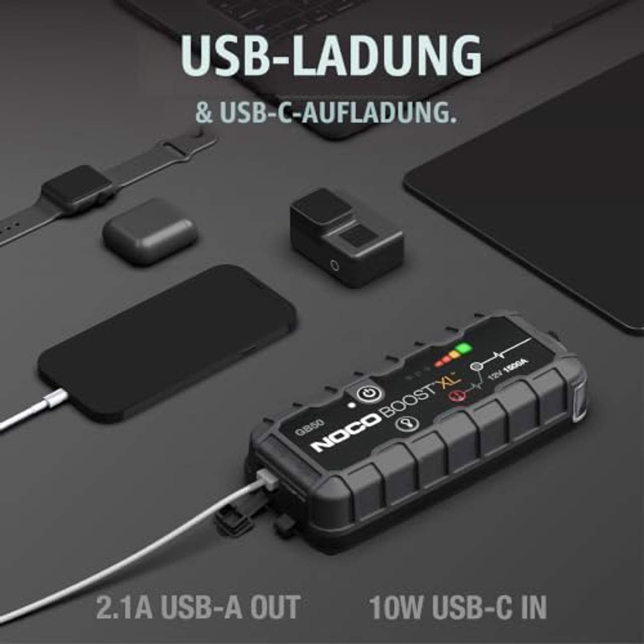 NOCO Boost GB50: 1500A UltraSafe Starthilfe Powerbank