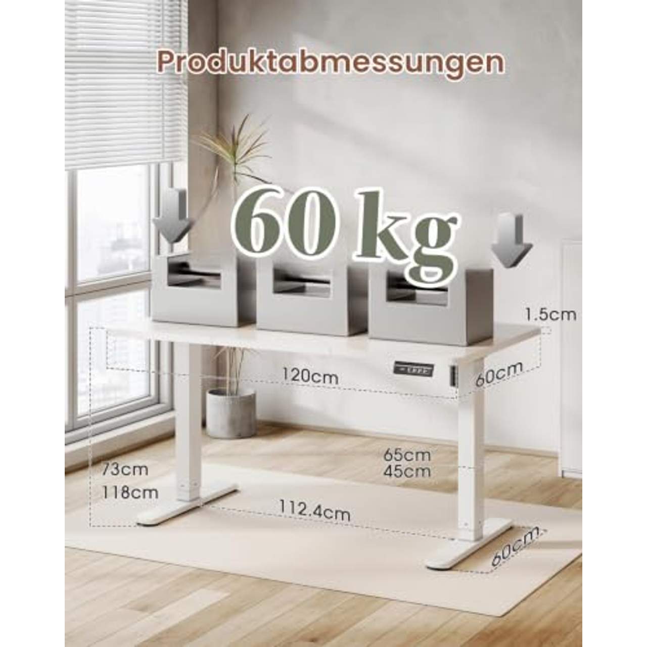 TRIUMPHKEY Höhenverstellbarer Schreibtisch