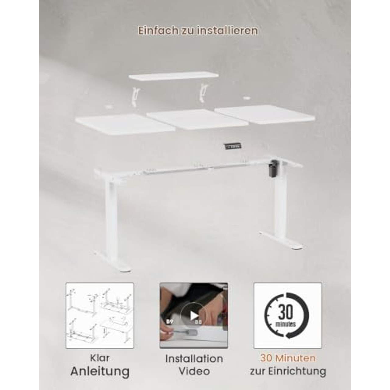 TRIUMPHKEY Höhenverstellbarer Schreibtisch