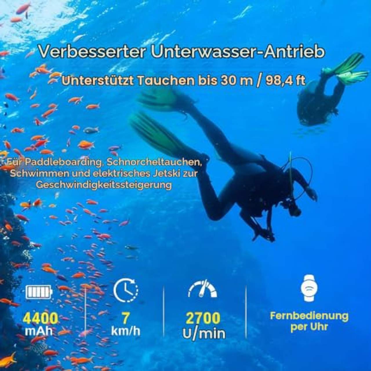Camolech Elektrischer Wasser-Scooter für Erwachsene und Kinder