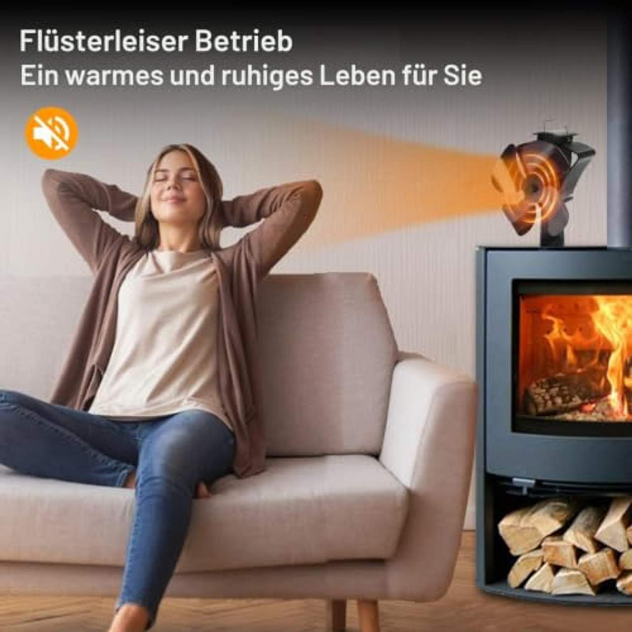 Tomersun Ofenventilator