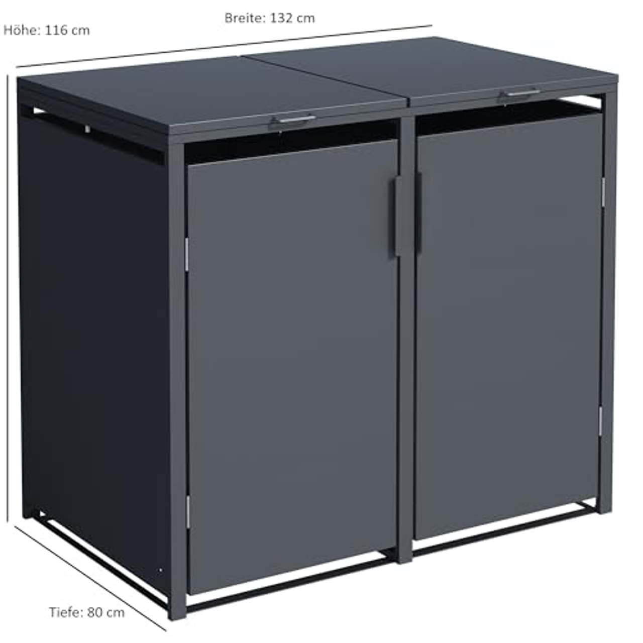 DEGAMO Mülltonnenbox München 2-er