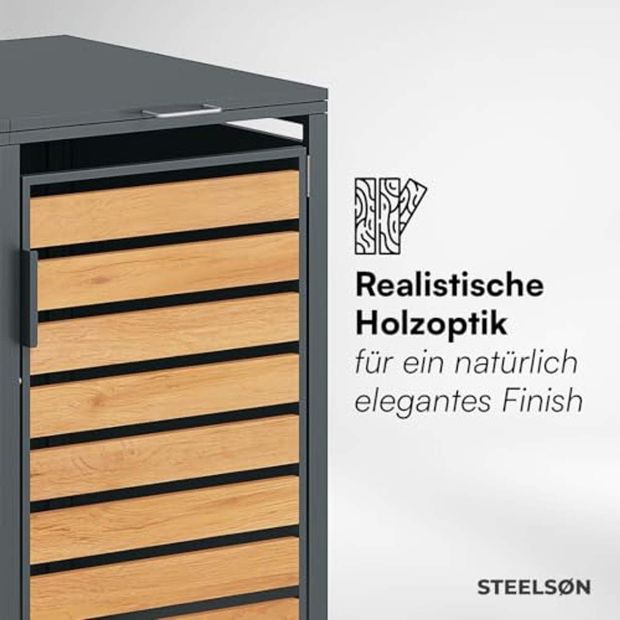 STEELSØN Kestra Mülltonnenbox 2er bis 120L