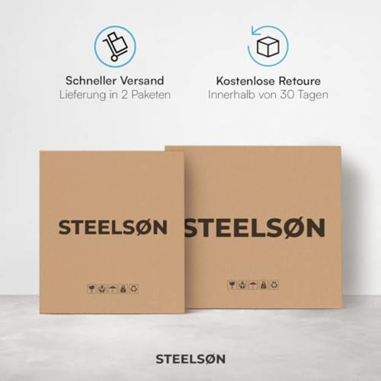 STEELSØN Kestra Mülltonnenbox 2er bis 120L